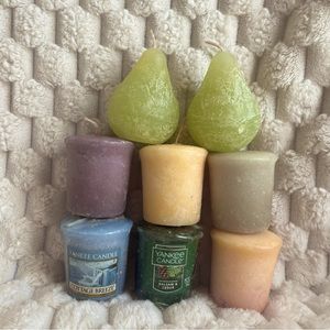 NEW Candle Bundle! 6 votives with two Pear Candles